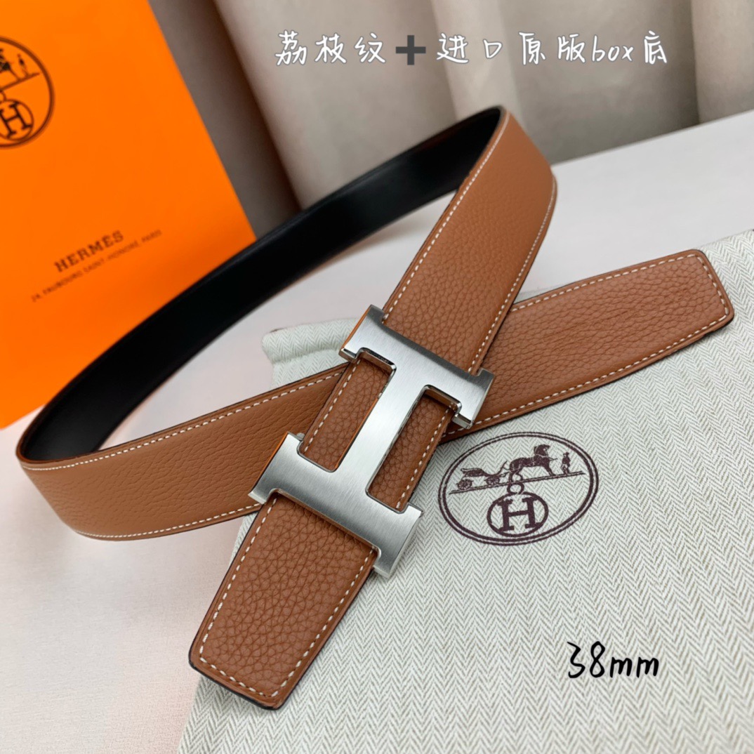 H家带宽38cm 正品尺寸  拉丝钢扣，真空电镀，工艺精细，头层牛皮.质感十足，手感柔软。时尚个性，经典百搭！可自行搭配