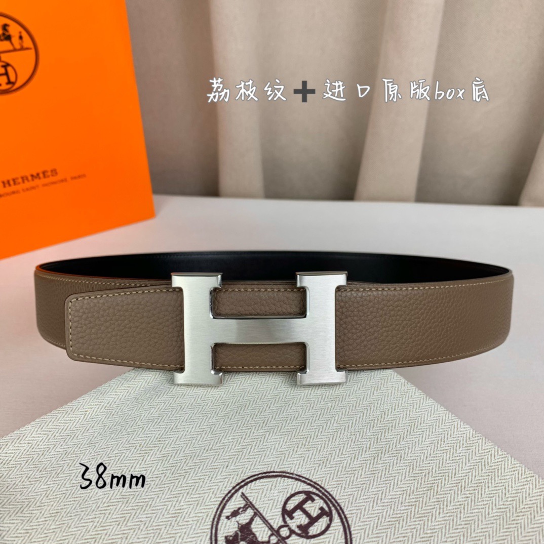 H家带宽38cm 正品尺寸  拉丝钢扣，真空电镀，工艺精细，头层牛皮.质感十足，手感柔软。时尚个性，经典百搭！可自行搭配