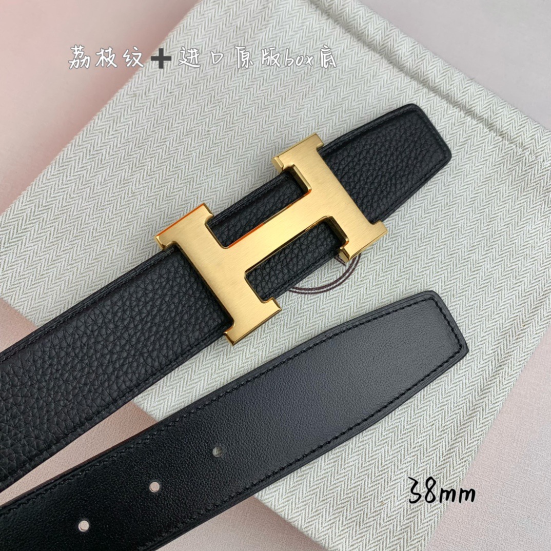H家带宽38cm 正品尺寸  拉丝钢扣，真空电镀，工艺精细，头层牛皮.质感十足，手感柔软。时尚个性，经典百搭！可自行搭配