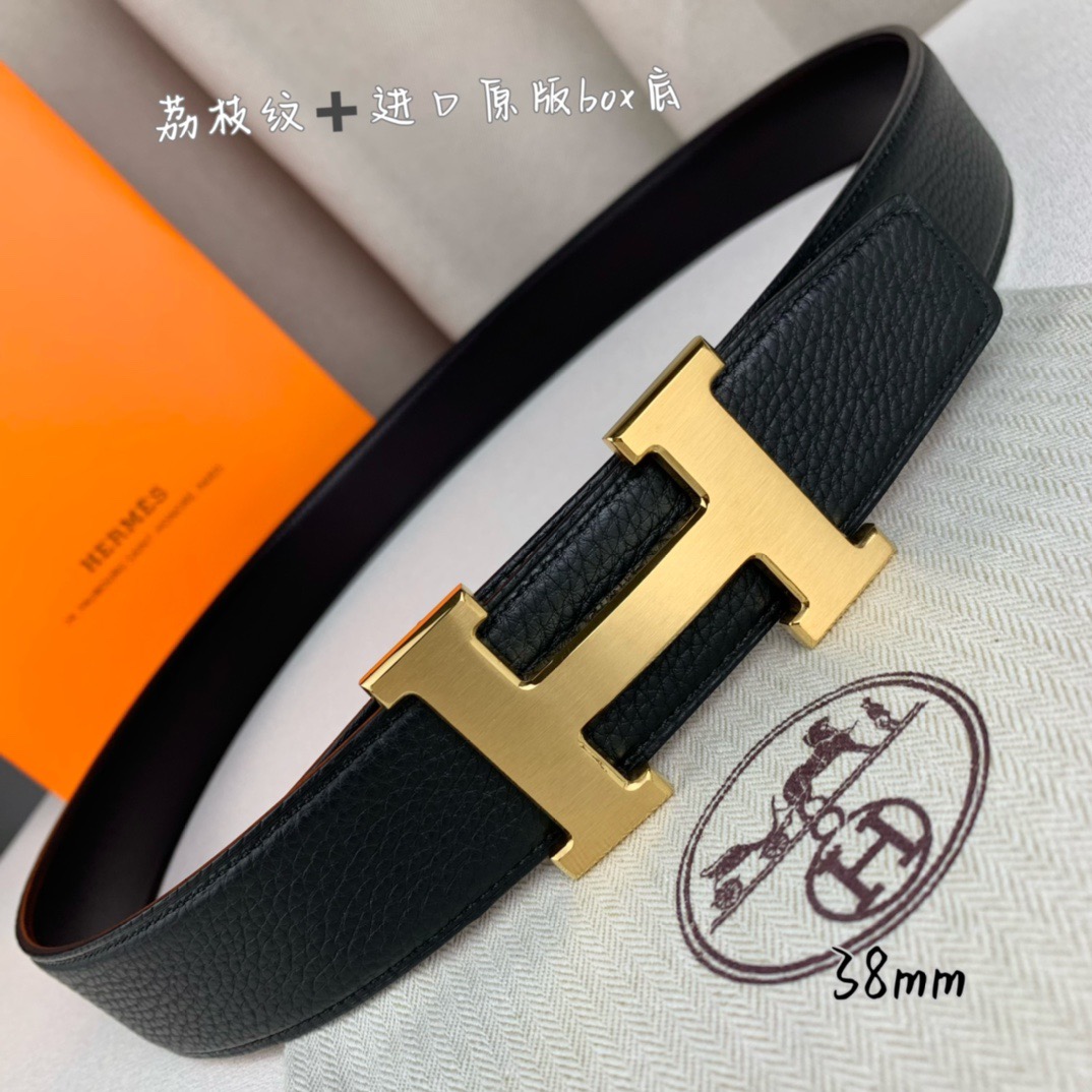 H家带宽38cm 正品尺寸  拉丝钢扣，真空电镀，工艺精细，头层牛皮.质感十足，手感柔软。时尚个性，经典百搭！可自行搭配