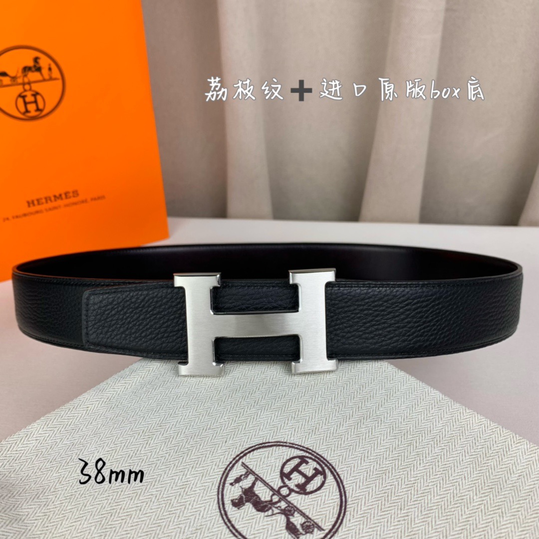 H家带宽38cm 正品尺寸  拉丝钢扣，真空电镀，工艺精细，头层牛皮.质感十足，手感柔软。时尚个性，经典百搭！可自行搭配