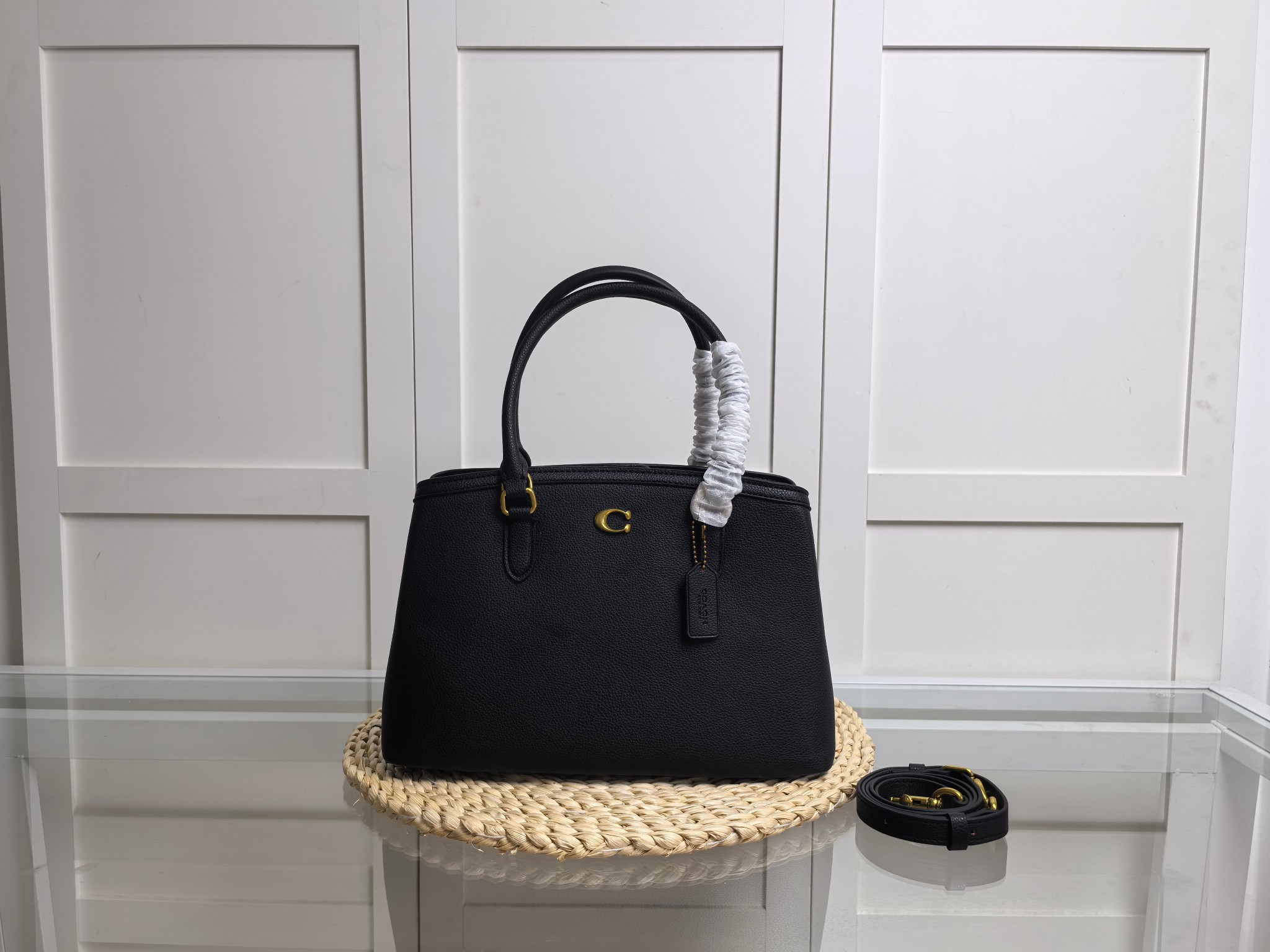 zddll【新品】COACH/蔻驰女士拼色GACY 28号手袋单肩斜挎包大容量，尺寸:31*20.5*14.5