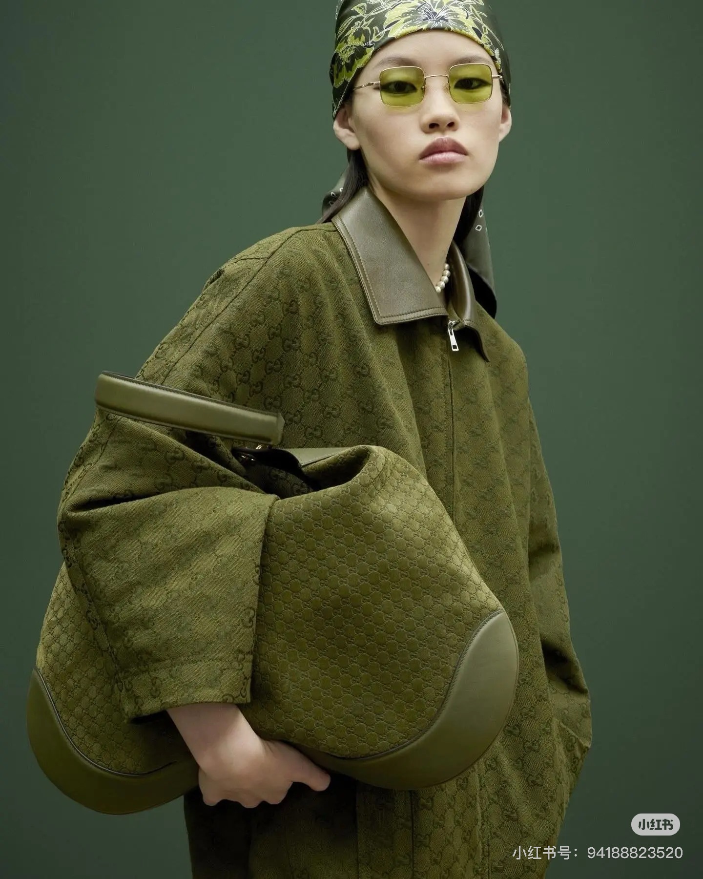 NO:464655,Model number D25081928 GUCC* newest custom GG letter presbyterian jacquard fabric, original letter engraved logo, double-head zipper placket leather spliced ​​lapel loose stylish long-sleeved jacket!  (M size bust 118, rotator sleeve length 79, 61 clothes length) jacket, gucci, jackets & coats, alexander wang19860909款号D25081928 GUCC*新款 定制GG字母老花提花面料、原版字母刻logo双头拉链门襟皮革拼接翻领宽松时尚长袖外套！（M码胸围118,连肩袖长79,衣长61）外套,,gucci,jackets & coats,alexander wang,Women's clothing