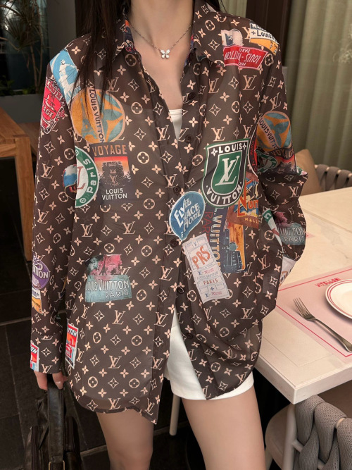 Louis Vuitton Elysée Palace Print Shirt Monogram Brown, Size S-L 1 Louis Vuitton Elysée Palace Print Shirt Monogram Brown, Size S-L