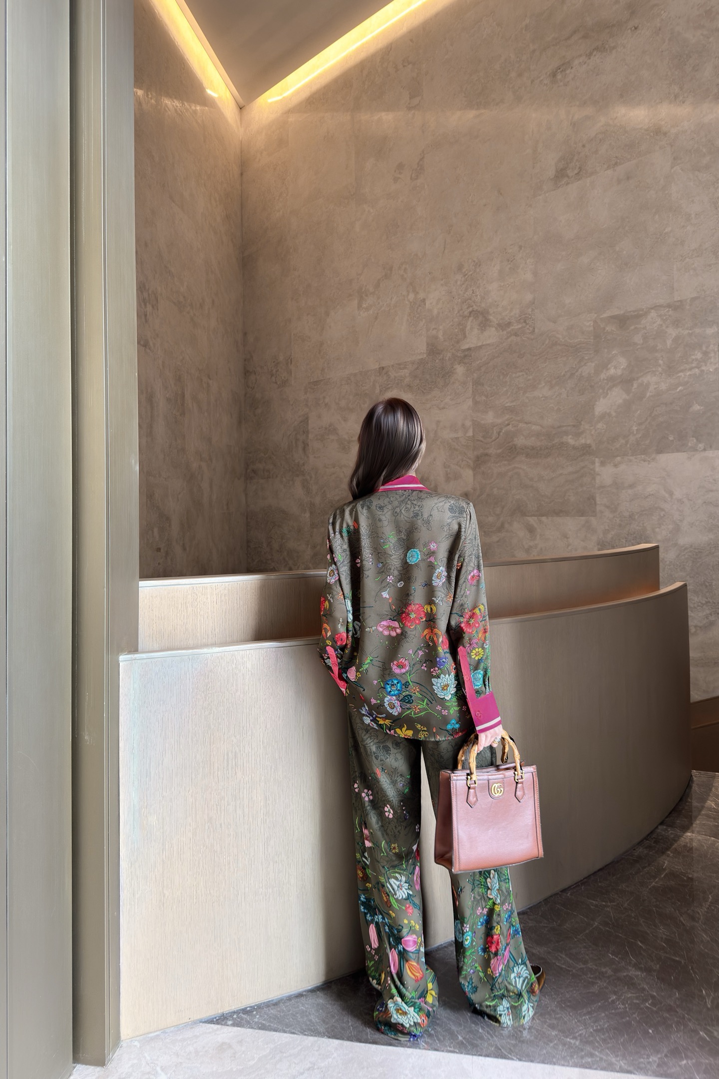 Gucci 2025FW Floral Print Silk Pajama Set, High-End Luxury, S-M-L Sizes 7 i1756219099193 6737 0 6
