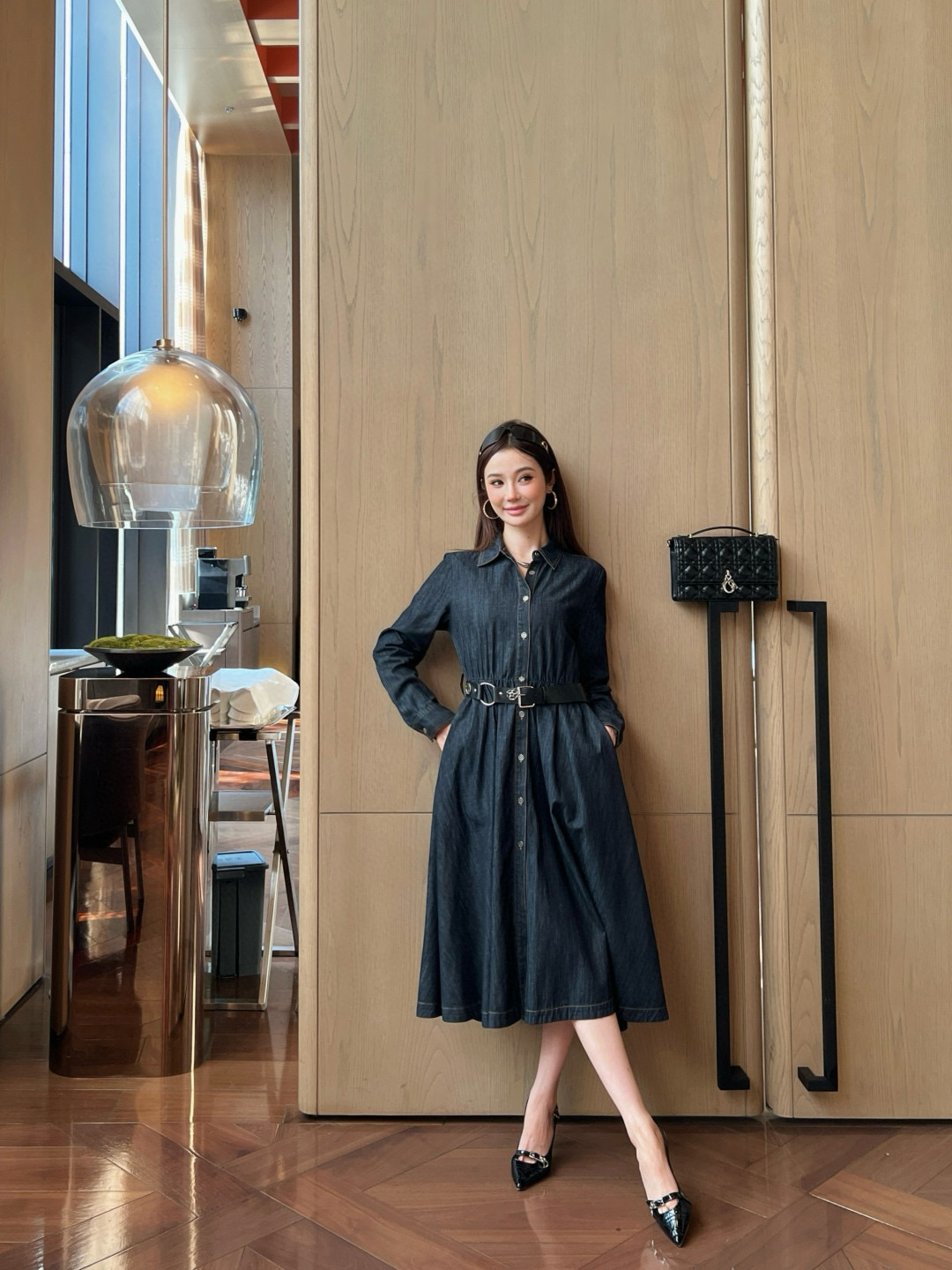 Dior 25Ss Denim Midi Dress with Belt - Chic and Comfortable 2 i1756550251186 2849 0 1