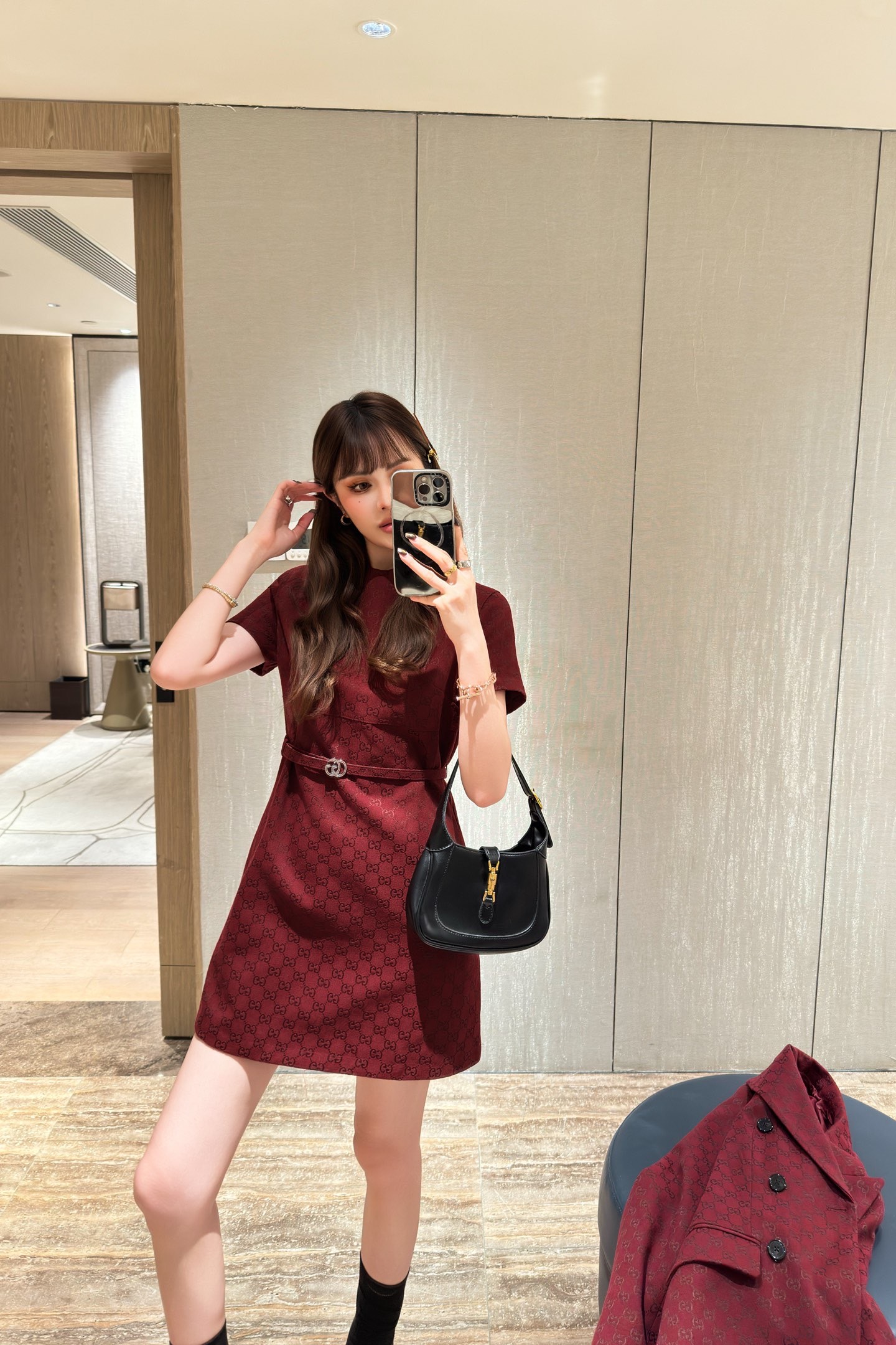 Gucci 2025FW New Women's Dress - Elegant, Retro, and Fashionable 2 i1758641907775 591 0 1
