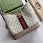 Gucci GG Supreme Bucket Bags Crossbody & Shoulder Bags Beige Canvas PVC