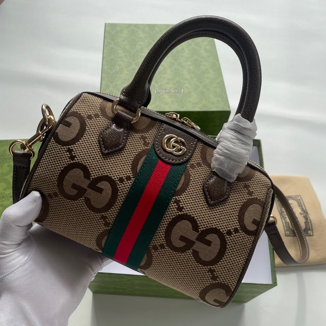 Gucci Beige Ebony GG Supreme mini crossbody everyday