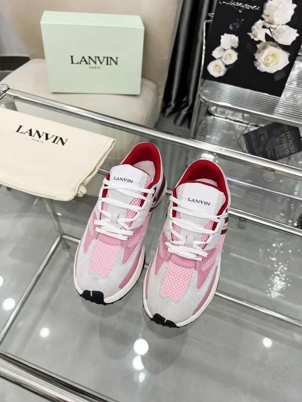 NO:745433,.LANVIN. Color fabric nubuck, breathable mesh, cowhide feet!  Same style for men and women in sizes 35-46!  ,,cowhide19860909.浪凡LANVIN. 颜色面料牛巴哥,透气网布,牛皮垫脚！男女同款35-46码！,,cowhide,Men's shoes