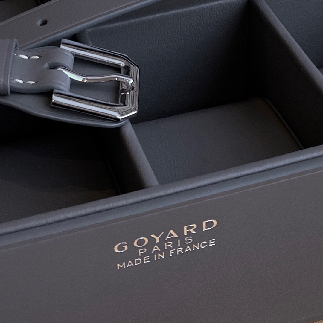 Goyard Watch Box Grey Canvas