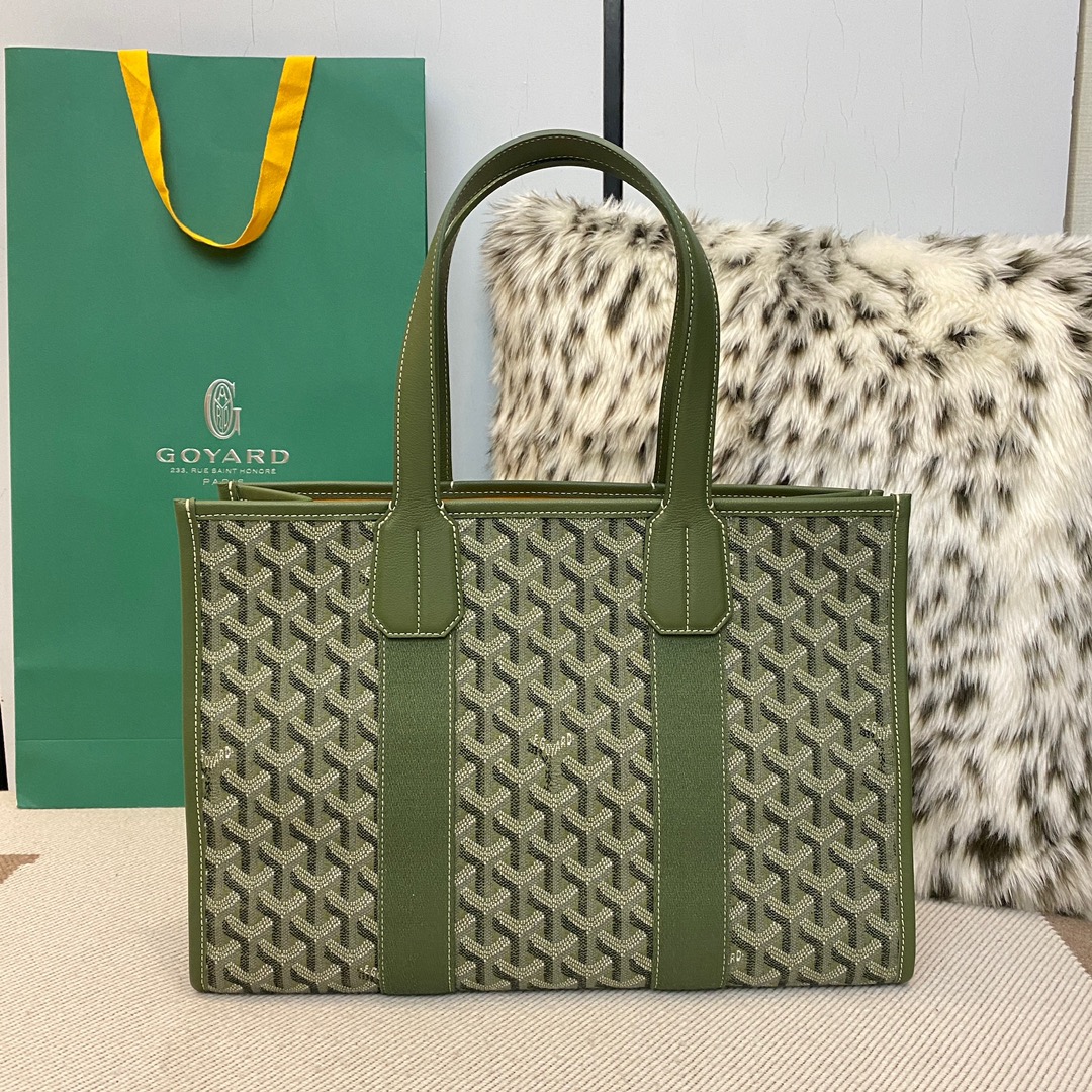 Goyard Tote Bags Green Khaki