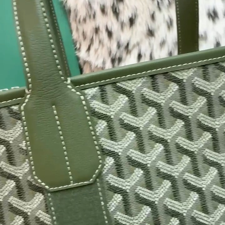 Goyard Tote Bags Green Khaki