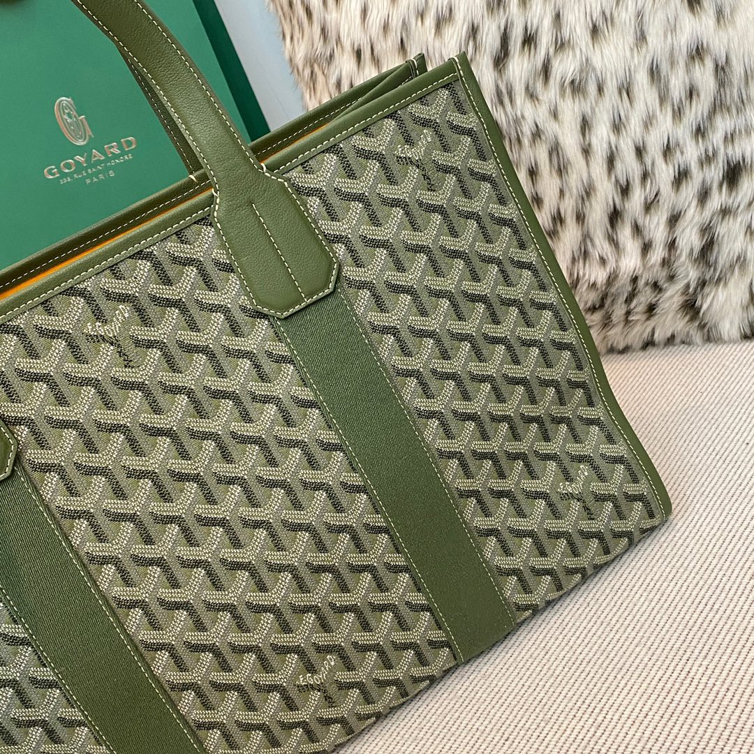 Goyard Tote Bags Green Khaki