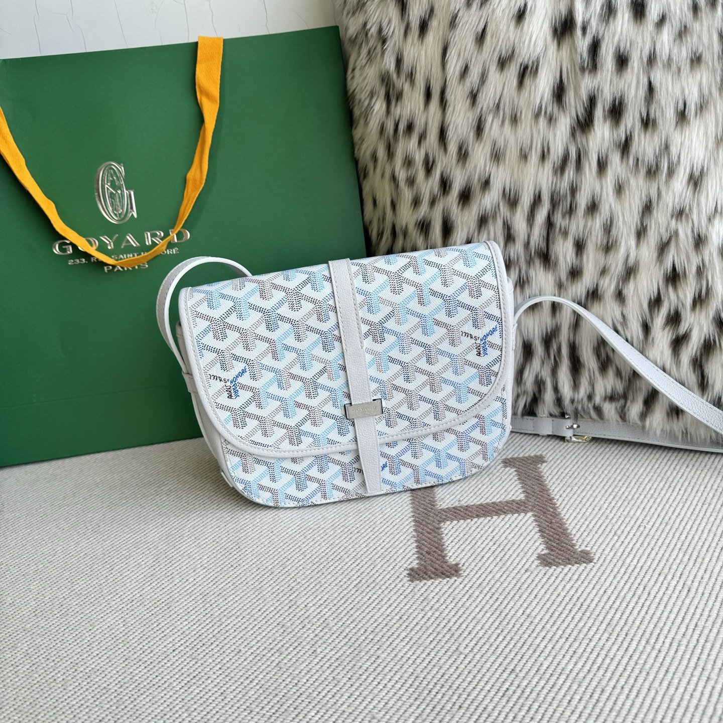 Goyard Belvedere маленькая сумка-мессенджер с регулируемым ремнем и тремя внутренними карманами