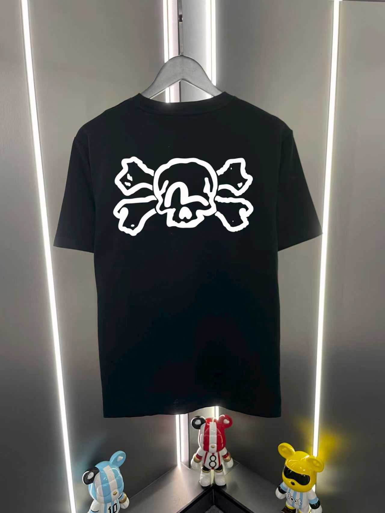 Camiseta casual de cuello redondo y manga corta P60 Evisu Fukujin 2026 nueva etiqueta dios gaviota pequeña m hueso esta…
