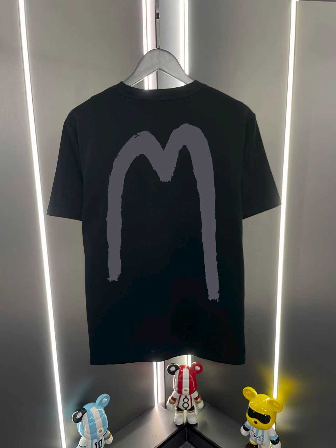 Camiseta de manga corta P60 Evisu Fukujin 2026 nueva, cuello redondo, casual, con estampado de letras y gran M