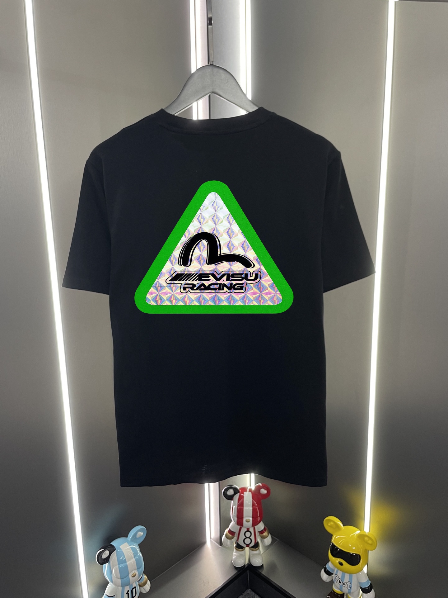 P60 Evisu Fushin 2026 nueva camiseta de manga corta con cuello redondo, holgada y casual, con estampado de gaviota y le…