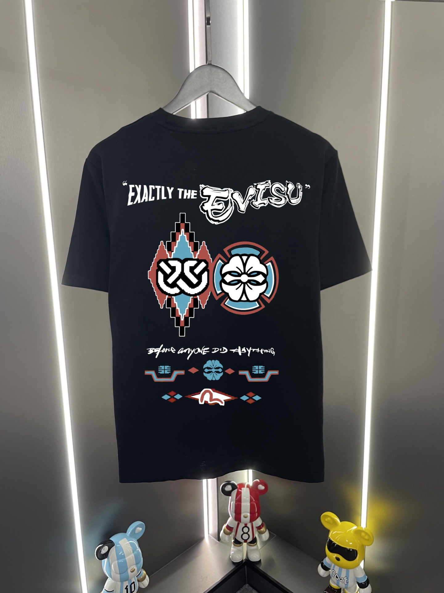 P60 Evisu Fushin 2026 nueva camiseta de manga corta con estampado de letras, gaviota y flor familiar, corte relajado y …