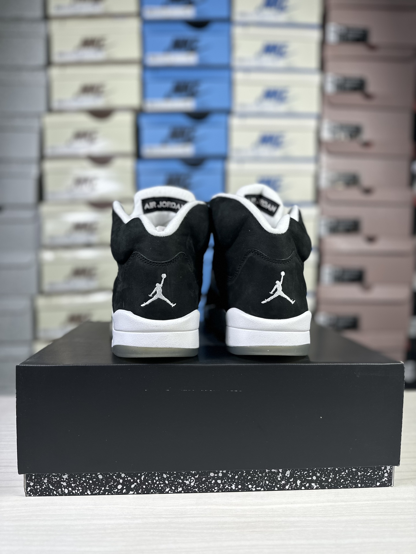 JordanAirJordan5retrooreo耐磨防滑高帮复古篮球鞋男款黑白奥利奥货号CT4838-