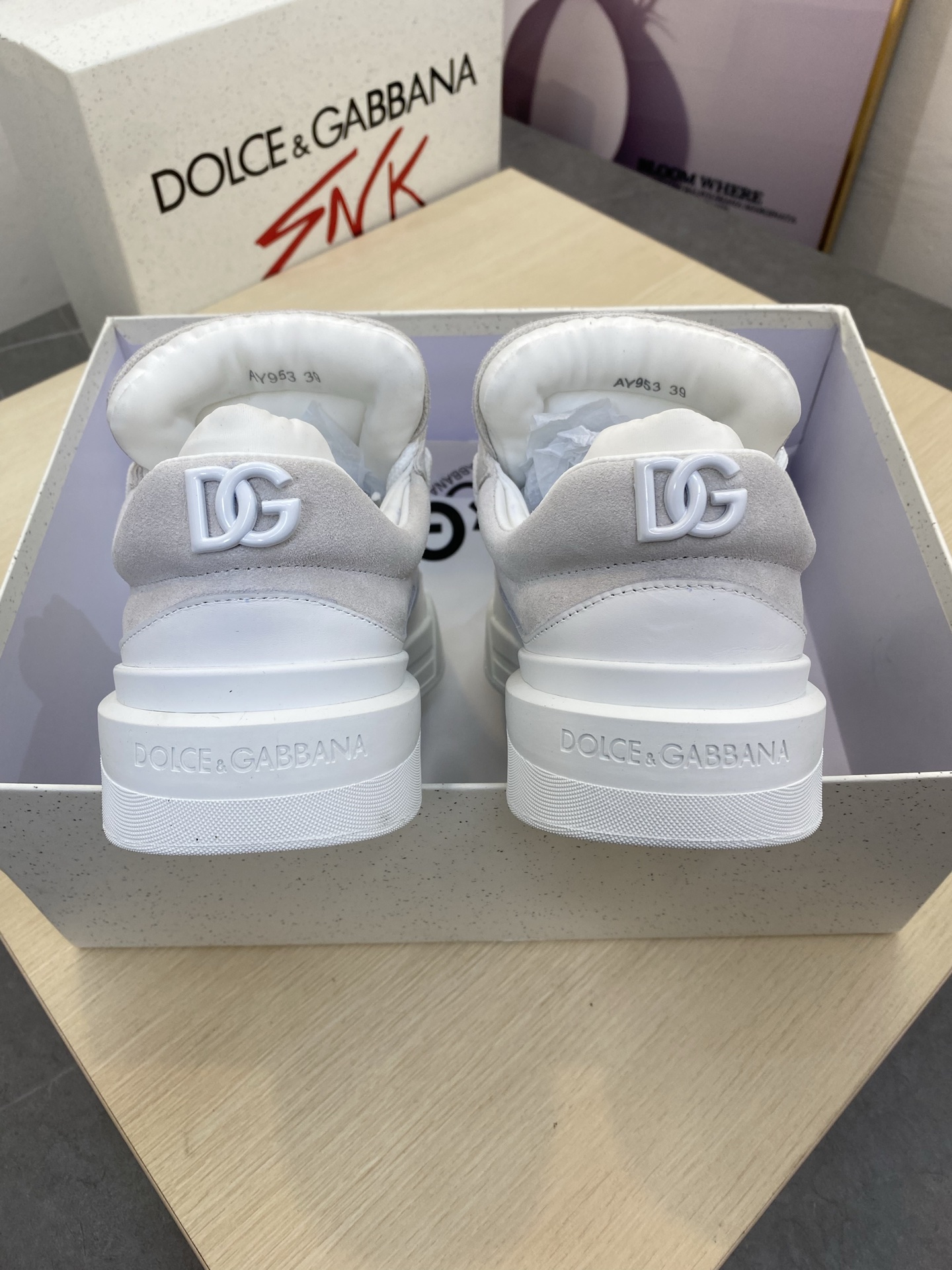 Dolce&Gabbana Men's Leather Sneakers Casual Shoes, Gray, Sizes 39-44 7 i1745339721772 1281 0 5