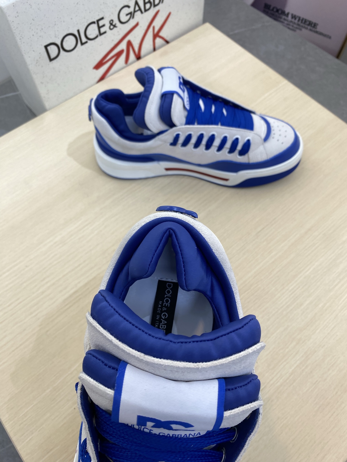 Dolce & Gabbana Men's Blue & White Leather Sneakers - Size 39-44 5 i1745339781083 8593 0 3