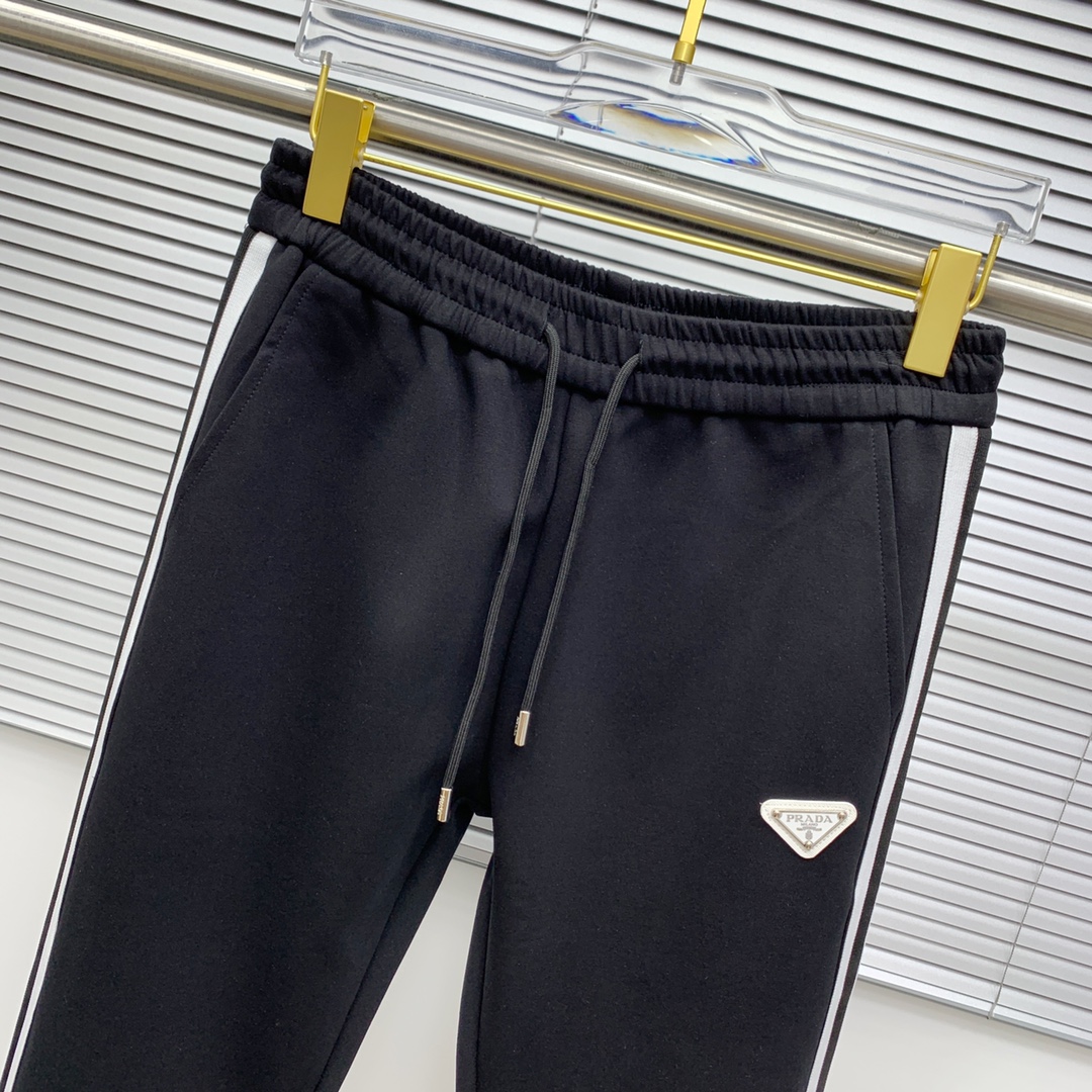 Prada Black & White Colorblock Tracksuit with Logo Patch, Size M-XXXL 7 i1724264642 1590 8