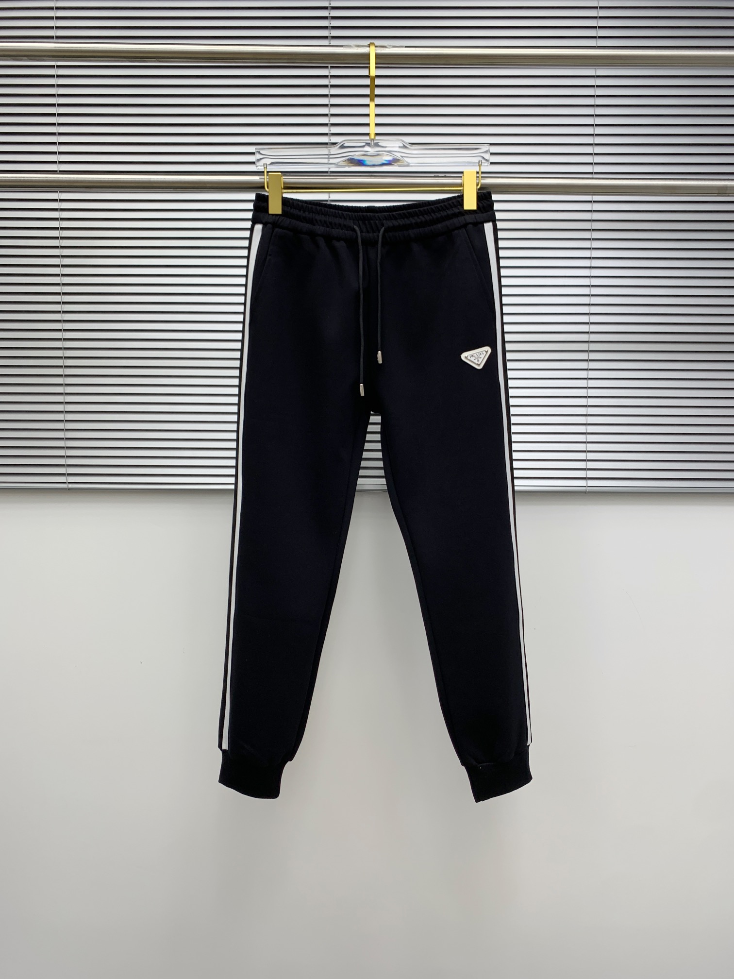 Prada Black & White Colorblock Tracksuit with Logo Patch, Size M-XXXL 6 i1724264642 3814 10