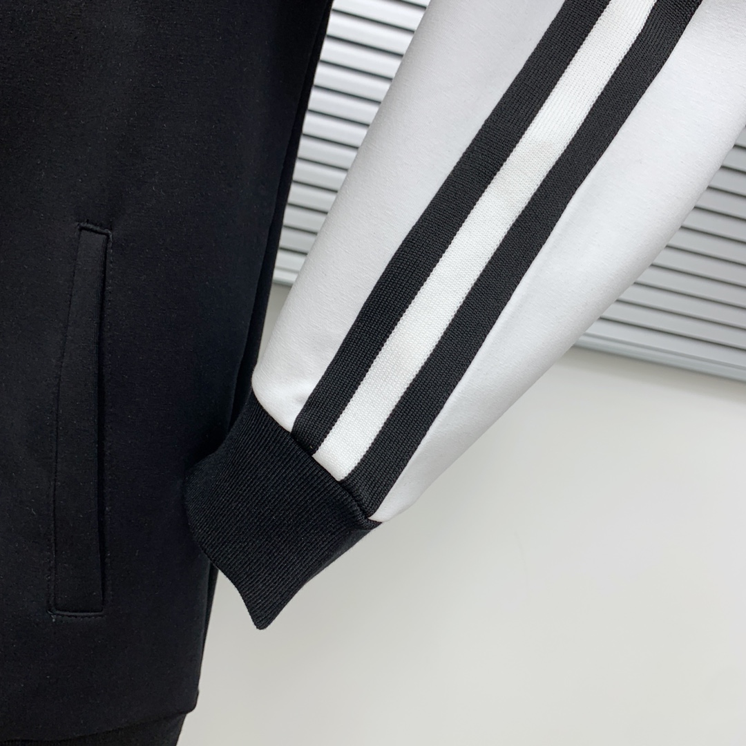 Prada Black & White Colorblock Tracksuit with Logo Patch, Size M-XXXL 13 i1724264642 88 1