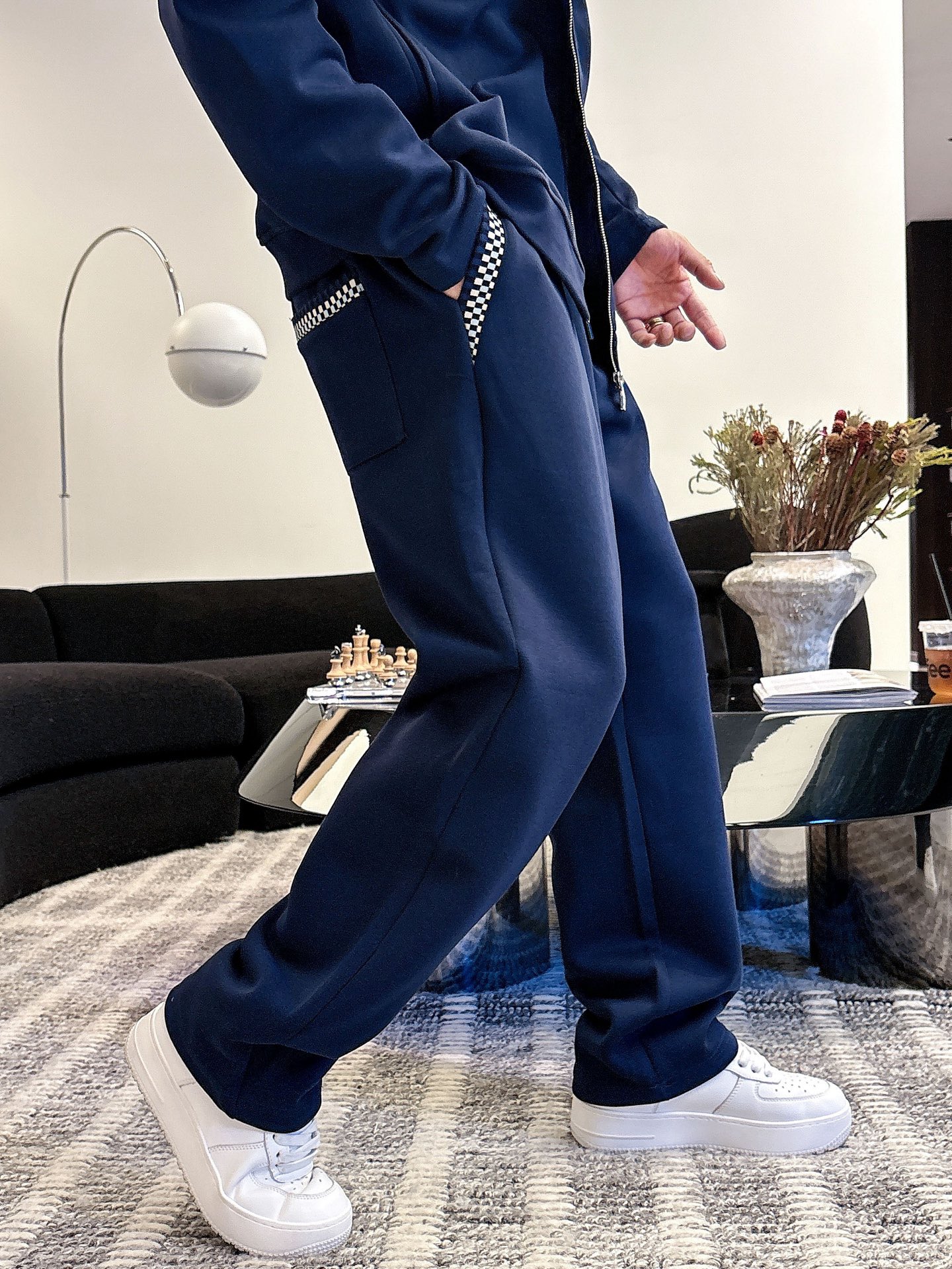 Louis Vuitton Blue Wool Blend Tracksuit with Logo Embroidery, M-XXXL 10 i1757410158284 6620 0 8