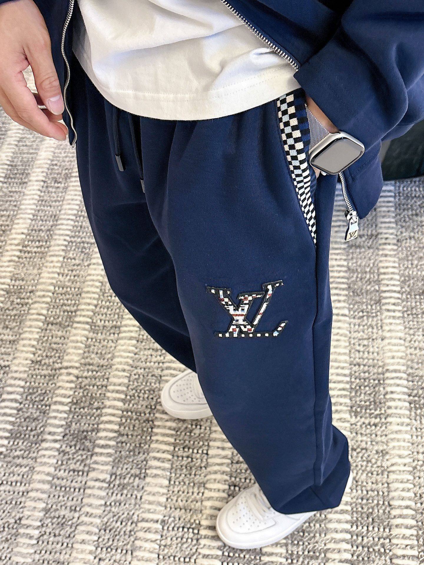 Louis Vuitton Blue Wool Blend Tracksuit with Logo Embroidery, M-XXXL 21 i1757410163033 2951 0 19