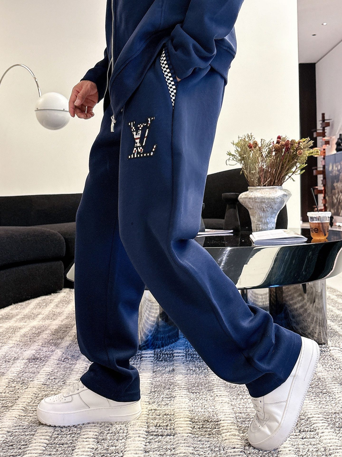 Louis Vuitton Blue Wool Blend Tracksuit with Logo Embroidery, M-XXXL 9 i1757410166985 9524 0 7
