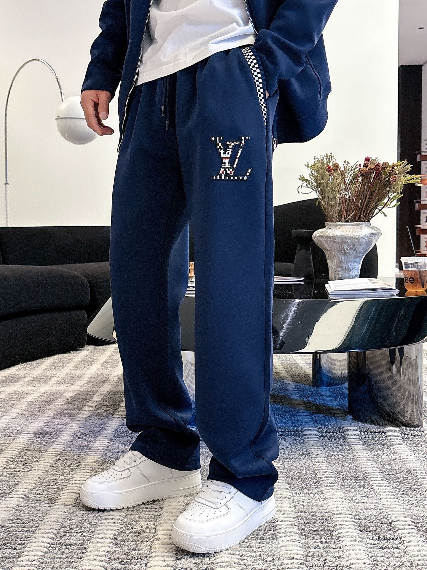 Louis Vuitton Blue Wool Blend Tracksuit with Logo Embroidery, M-XXXL 18 i1757410171485 140 0 16