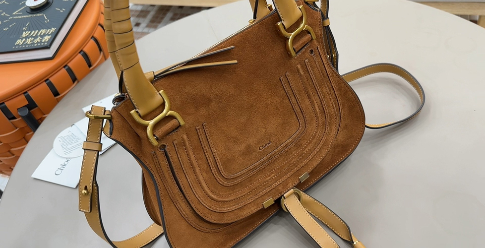 Chloé Chloe-2 suede brown real shot