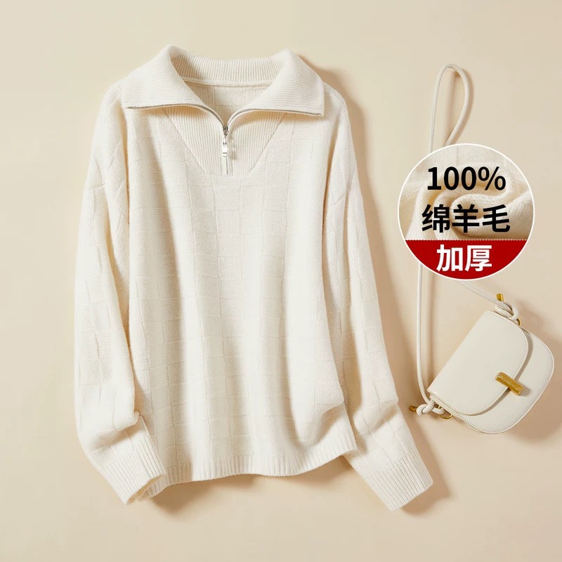 Luxury Women’s BV Autumn/Winter Collection: High-End Quality, Wool Sweaters, & Half-Laze Pieces - 图片 9