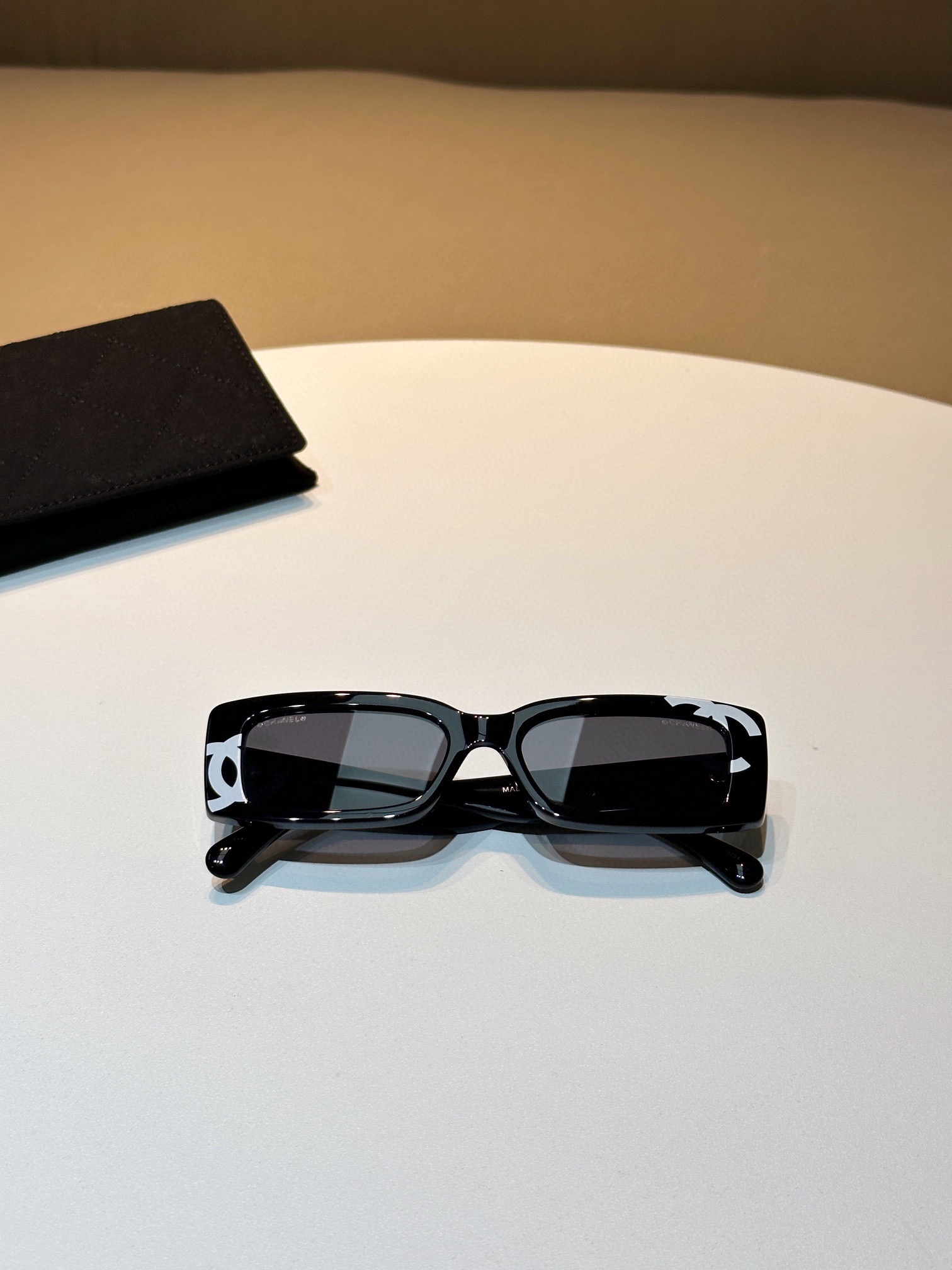 Chanel Sunglasses Black Vintage