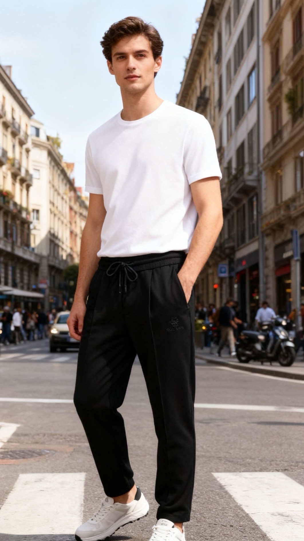 NO:643783,LP. 25 autumn and winter new fashion men's casual pants are made of comfortable and warm fabrics, designed with luxurious classic brand letter LOGO elements, making the upper body casual and comfortable!  Elastic waist with no binding feeling!  The same product from overseas European counters, the upper body is fashionable and sporty, very low-key without losing the luxurious taste!  The stitching is meticulous and strong!  Perfect three-dimensional tailoring, highly recommended to purchase!  Counter sizes: 29-38, 35 available!  Ships next day!  ,,loro piana,alexander wang19860909LP. 25秋冬时尚新品男士休闲裤采用舒适保暖面料,奢华经典品牌字母LOGO元素设计 上身随意舒服！松紧腰搭配无束缚感！海外欧洲专柜同品,上身时尚运动显时尚,很低调且不失奢华品味！车工缝线细致而强悍！完美立体剪裁,强烈推荐购入货色！专柜尺码:29-38,有35！隔天出货！,,loro piana,alexander wang,Men's clothing