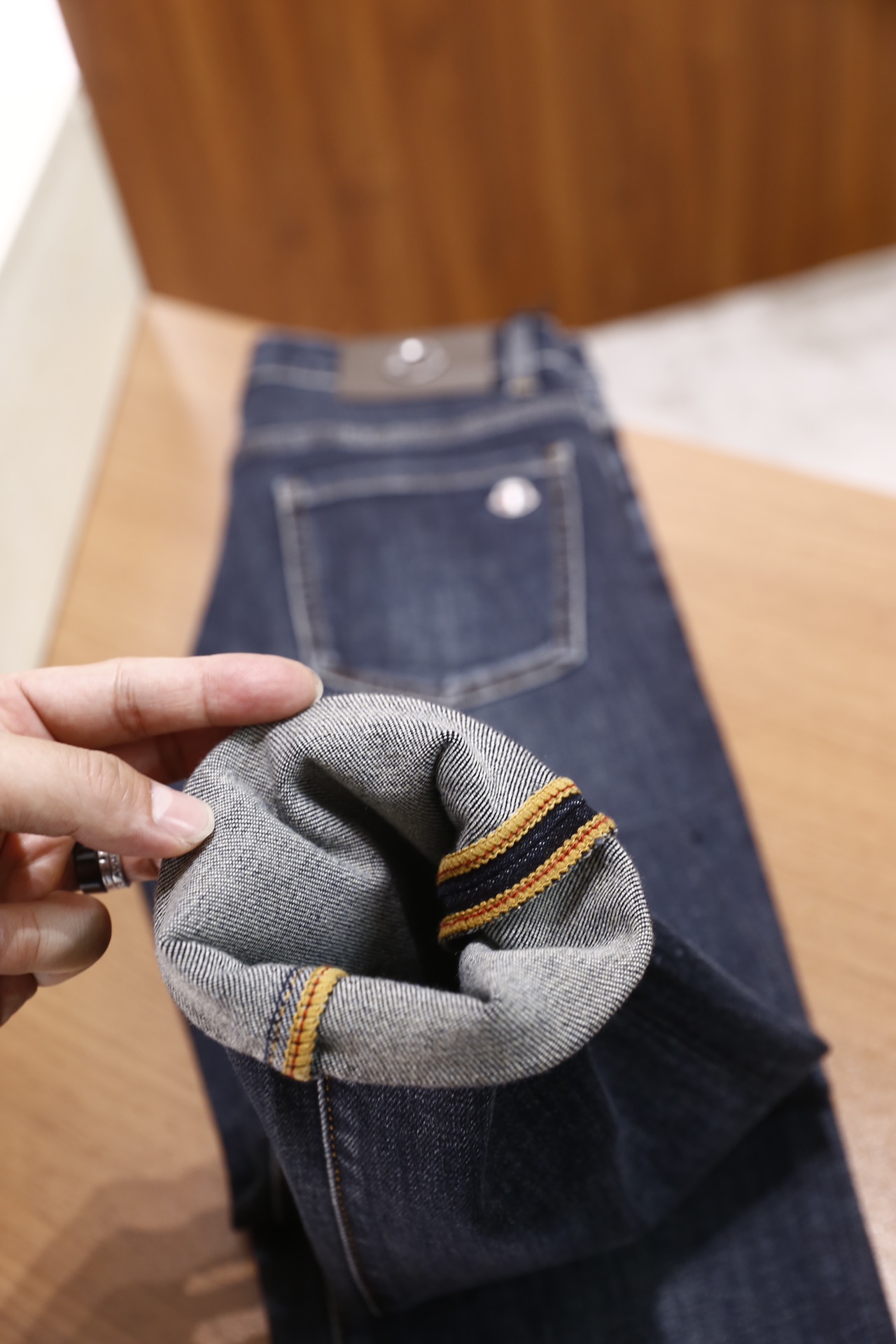 🔥蒙口/Mon*ler.25秋季新品时尚男士牛仔裤👖采用客供水洗弹力牛仔裤！奢华经典品牌Logo设计！时