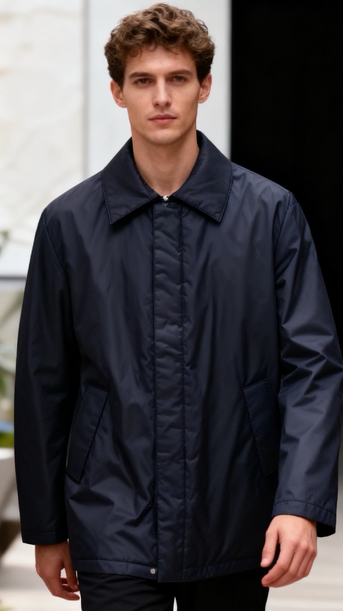 NO:680932,Ermenegildo Zegna. New products for autumn and winter 25!  Fashionable men's lapel down jacket, made of windproof and anti-wrinkle fabrics, filled with down material inside, has excellent warmth retention and is not bloated; the classic shirt collar design is neat and elegant, the hidden zipper opening makes the fit more concise, the three-dimensional patch pockets on both sides are both practical and decorative, and the cuff closing design further locks in temperature; the overall loose casual fit is suitable for a variety of body shapes, and the style is light and luxurious. It is a practical down item that can be worn in spring, autumn and winter!  Sizes 48-56, next day!  ,,zegna,jackets & coats,shirts,down jacket,19860909杰尼亚. 25秋冬新品！时尚男士翻领羽绒夹克,采用防风抗皱面料打造,内里填充羽绒材质,保暖性出众且衣身不显臃肿；经典衬衫领设计利落大气,隐藏式拉链开合让版型更简洁,两侧立体贴袋兼具实用与装饰性,袖口收口设计进一步锁住温度；整体宽松的休闲版型适配多种身形,风格轻奢简约,是春秋冬三季皆可穿的实穿型羽绒单品！尺码48-56,隔天！,,zegna,jackets & coats,shirts,down jacket,,Men's clothing