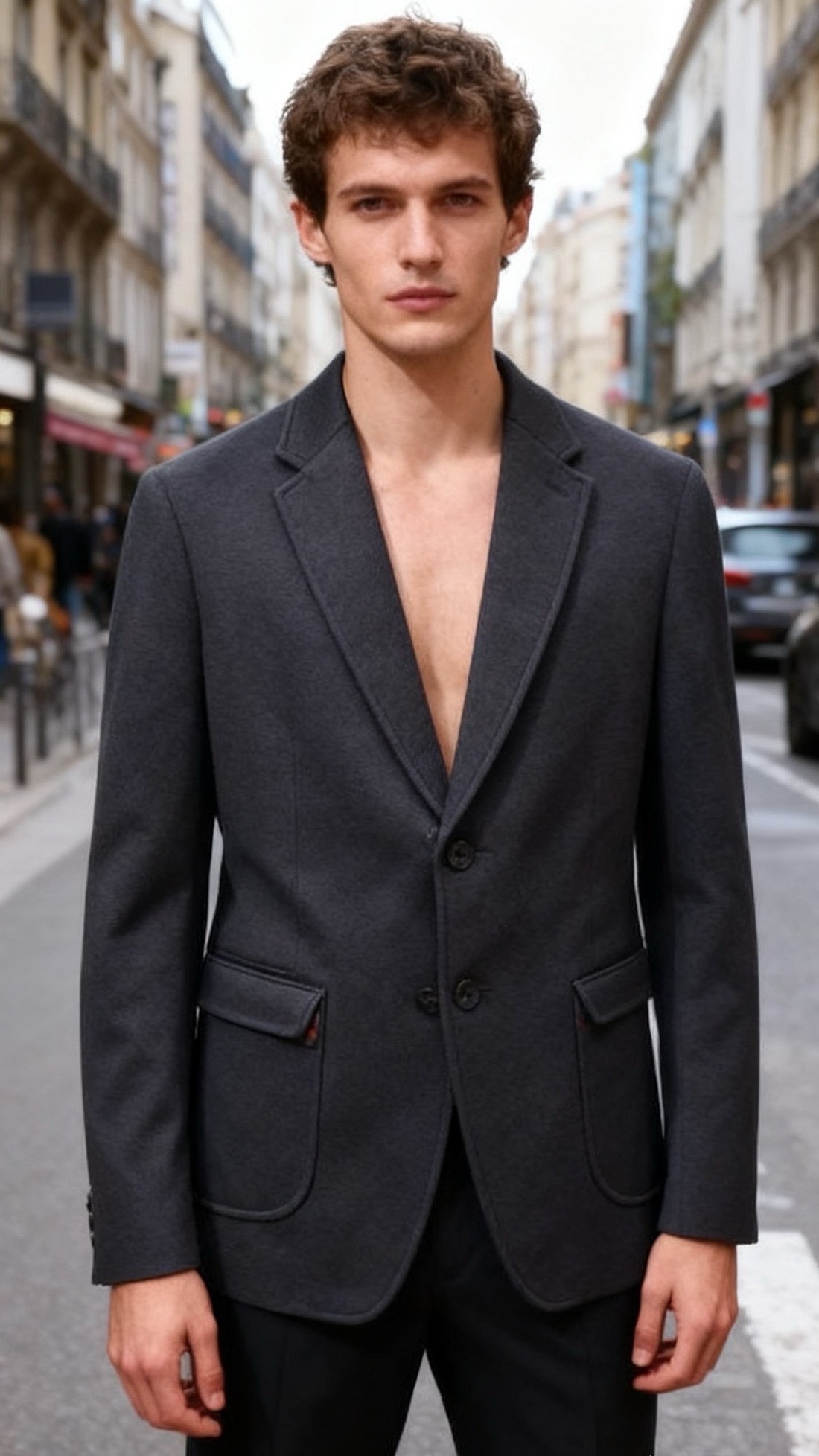 🔥杰尼亚.2025秋冬新品！时尚男士羊毛休闲西装，甄选细腻羊毛面料打造，触感柔软亲肤且质感挺括垂坠；经典