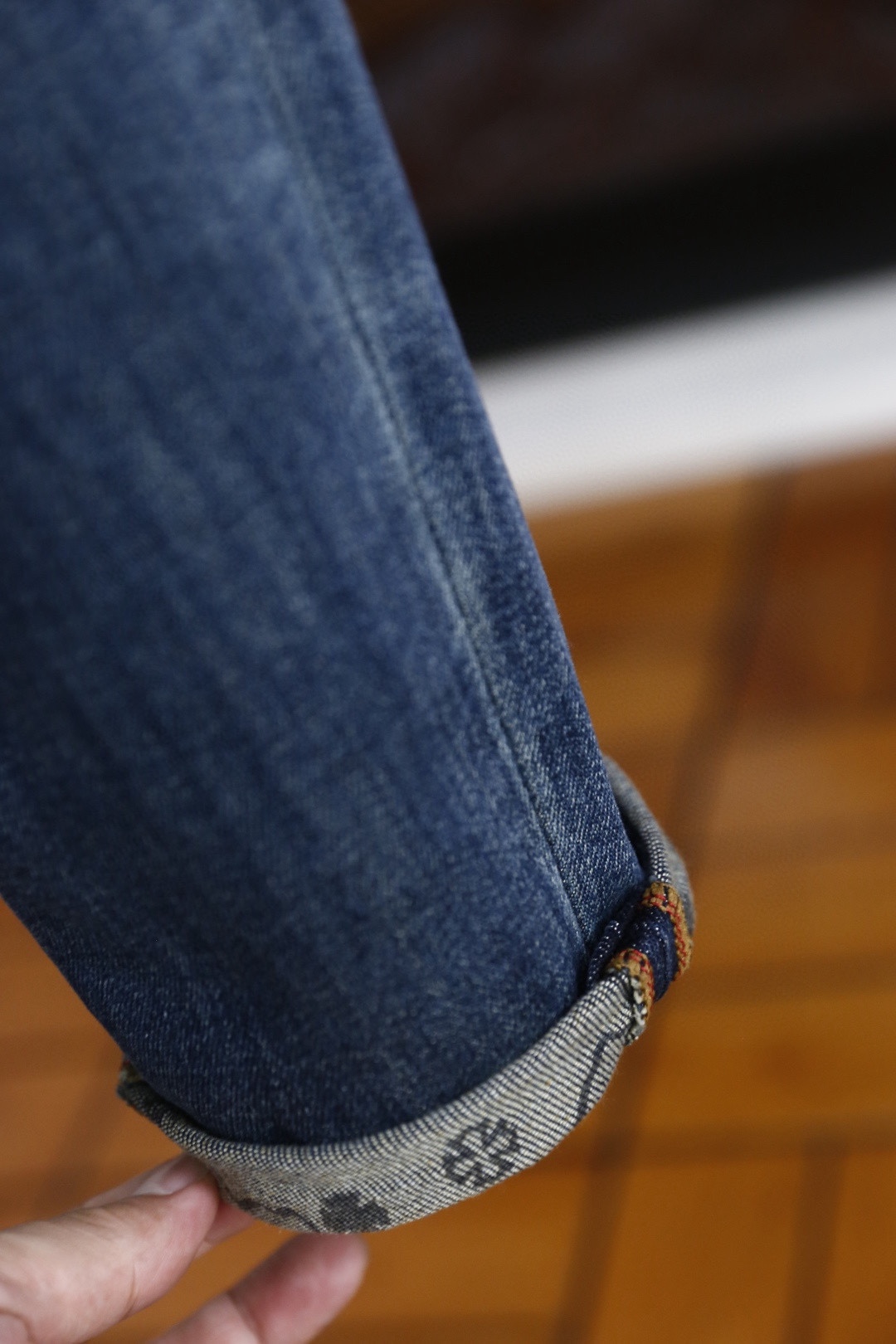 🔥克罗心.25秋季新款🆕时尚男士原单高端蓝色牛仔裤！奢华经典品牌十字架LOGO配饰 身穿着非常舒适 低调