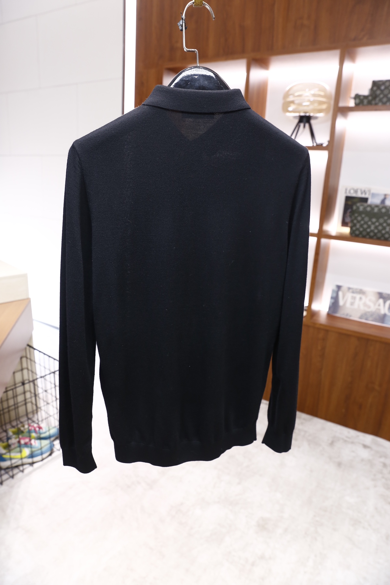 🔥爱马仕/HERMÈS.25秋冬新款！时尚男士百搭纯毛针织Polo衫采用纯毛面料制作，质地细腻柔软，兼具