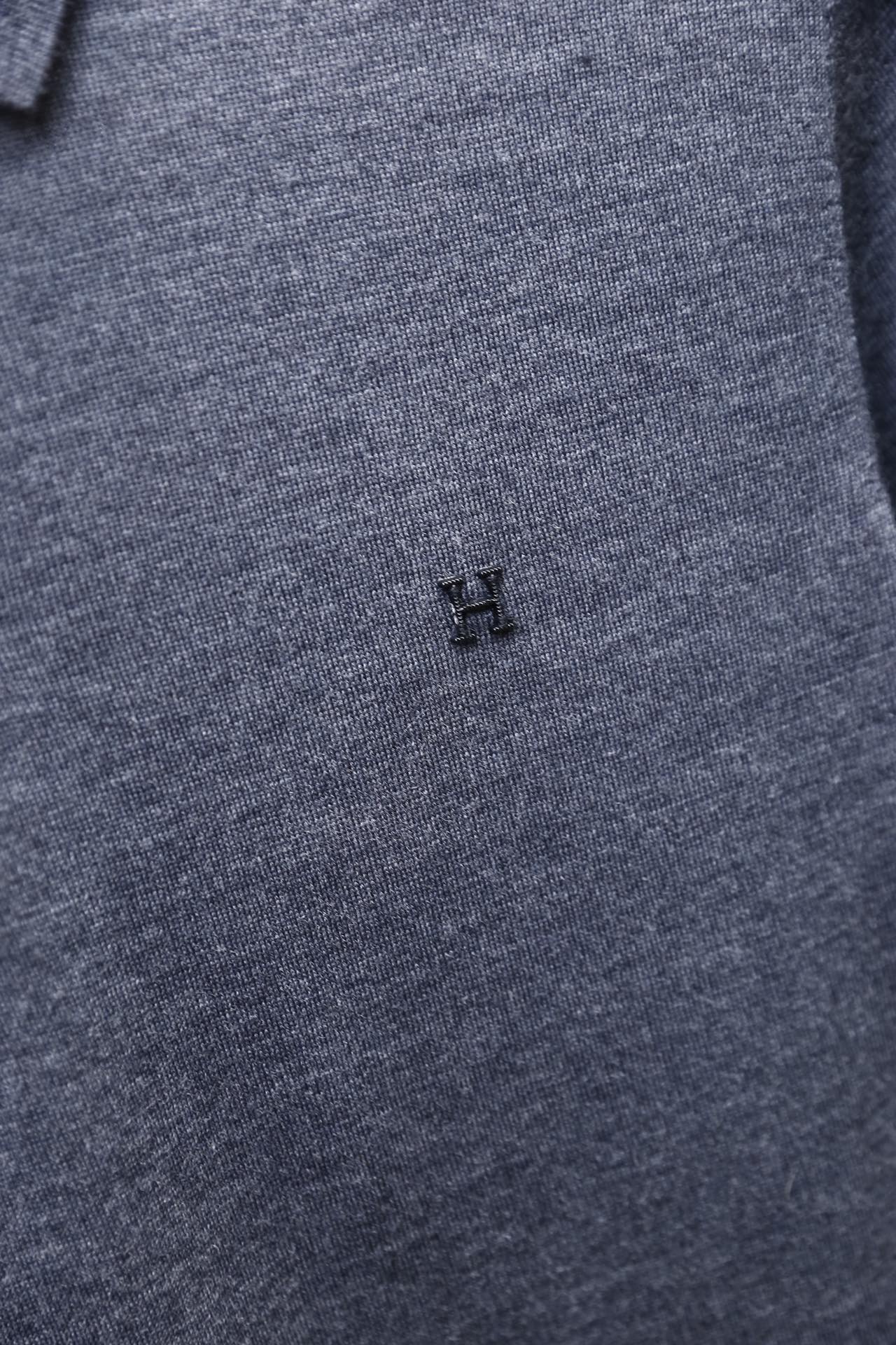 🔥爱马仕/HERMÈS.25秋冬新款！时尚男士百搭纯毛针织Polo衫采用纯毛面料制作，质地细腻柔软，兼具