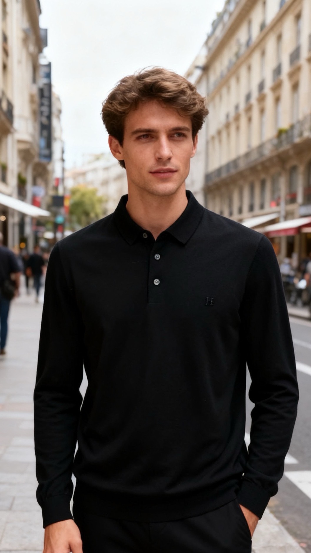 🔥爱马仕/HERMÈS.25秋冬新款！时尚男士百搭纯毛针织Polo衫采用纯毛面料制作，质地细腻柔软，兼具