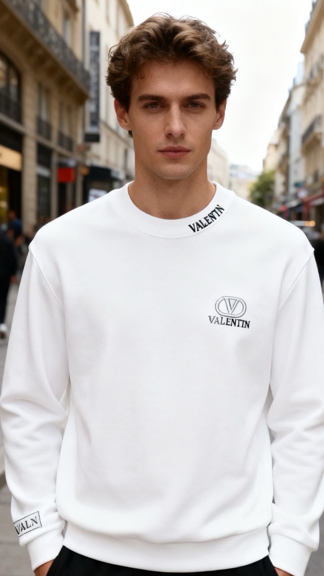 🔥Valent*no/华伦天奴.25秋冬新款男士圆领卫衣👍采用舒适棉面料打造，质感柔软且挺括。奢华经典品