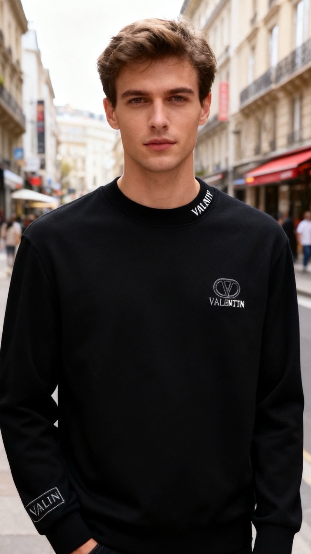 🔥Valent*no/华伦天奴.25秋冬新款男士圆领卫衣👍采用舒适棉面料打造，质感柔软且挺括。奢华经典品
