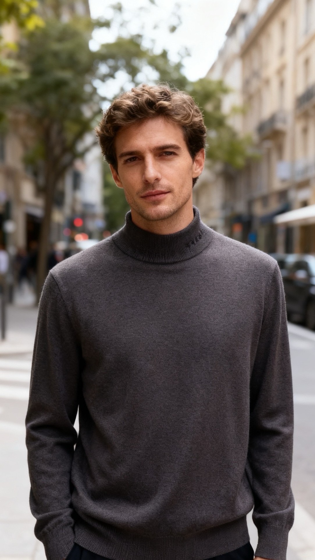 🔥普拉达/Pr*da.25秋冬新品！时尚男士毛衫为半高领版型，采用细腻的羊毛混纺面料打造，触感柔软且具备