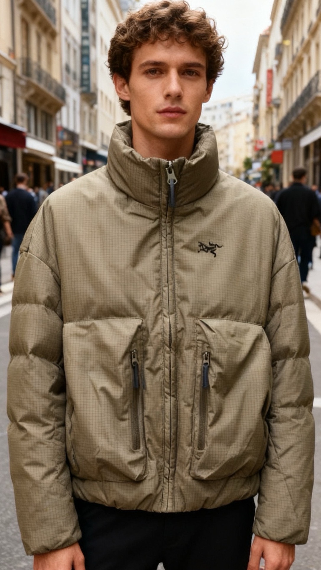 🔥始祖鸟/Arc'teryx.25秋冬新款！时尚男士羽绒服采用格纹肌理的户外功能性面料，防风抗撕裂性能优