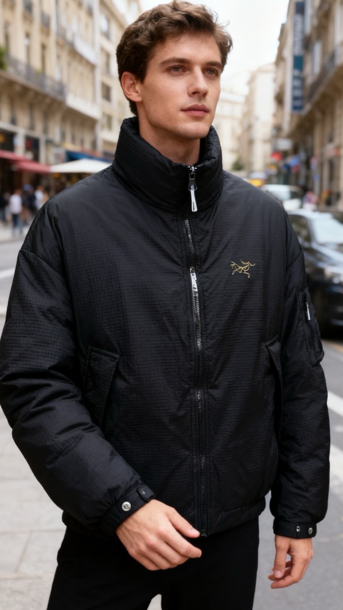 🔥始祖鸟/Arc'teryx.25秋冬新款！时尚男士羽绒服采用格纹肌理的户外功能性面料，防风抗撕裂性能优