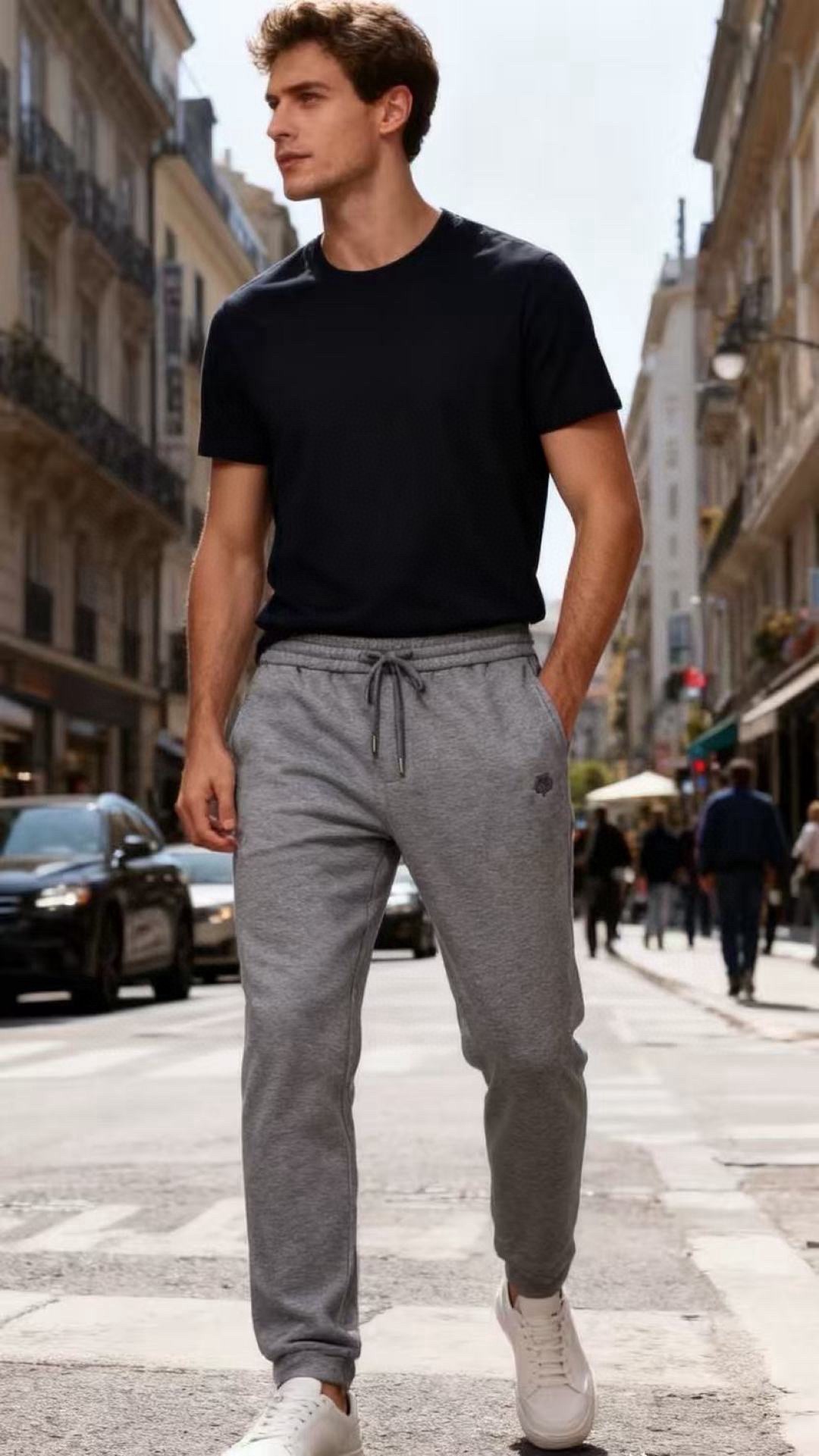 🔥lP🆕.25秋冬时尚新品男士休闲裤🆕采用舒适保暖面料，奢华经典品牌字母LOGO元素设计 上身随意舒服！